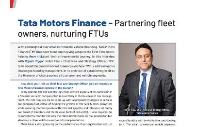 Tata Motors Finance - Partnering fleet owners, nurturing FTUs
