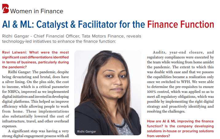 AI & ML: Catalyst & Facilitator for the Finance Function
