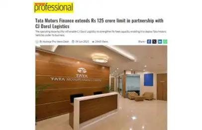 Tata Motors Finance inks Rs 125 crore partnership with CJ Darcl Logistics